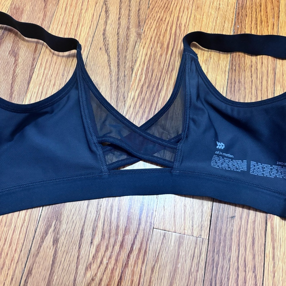 All In Motion 38DD Sports Bra Wireless Black - Picture 5 of 6